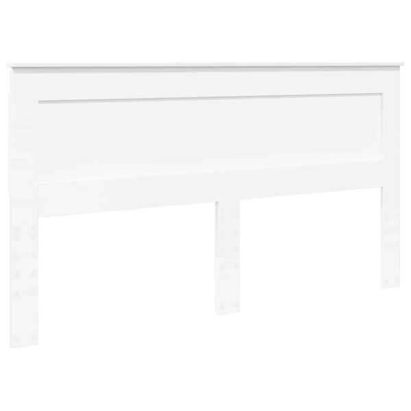 vidaXL Galvgalis ar galvas klāju Balts 180 cm Inženierijas koks