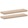 vidaXL sienas plaukti, 2 gab., 80x23,5x4 cm, inženierijas koks