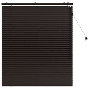 vidaXL Venēcijas žalūzija Tum&scaron;i brūna 105 x 130 cm 35 mm