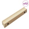 vidaXL Taisna rokturis 12 gab. Dabisks koka tonis 130 x 25 x 30 mm