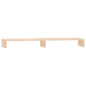 vidaXL monitora paliktnis, 100x27x10 cm, priedes masīvkoks