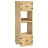 vidaXL Plakans SKI Medus Brūns 66 x 58 x 207 cm Ciets priedes koks
