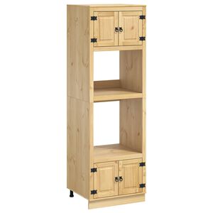 vidaXL Plakans SKI Medus Brūns 66 x 58 x 207 cm Ciets priedes koks
