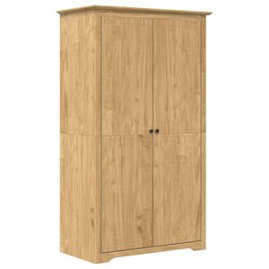 vidaXL skapis BODO, balts, 99x53,5x173 cm, priedes masīvkoks
