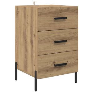 vidaXL Nakts skapītis Artisānā ozols 40 x 40 x 66 cm Inženierijas koks