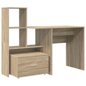 vidaXL Galds Sonoma ozols Inženierijas koks 131,5 x 50 x 106,5 cm