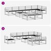 vidaXL Āra dīvānu komplekts 9 pcs Dabiska Cietā akācijas koks