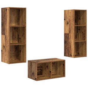 vidaXL TV skapī&scaron;u komplekts Vecs koks 37 x 37 x 107 cm
