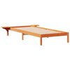 vidaXL Gultas rāmja komplekts ar sānu galdiem Vaks brūns 80 x 210 cm