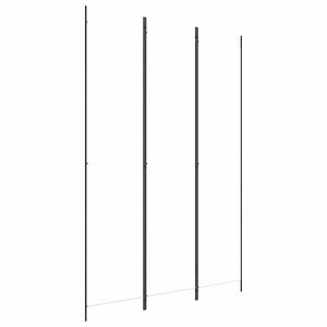 vidaXL 3-paneļu istabas aizslietnis, 150x220 cm, balts audums