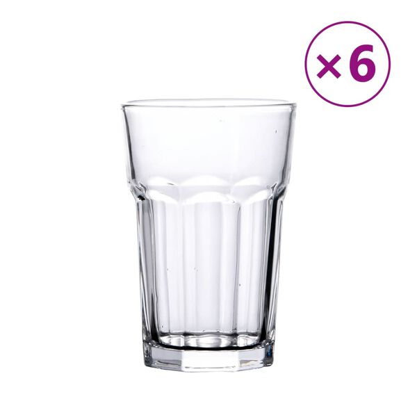 vidaXL glāzes, 6 gab., 415 ml