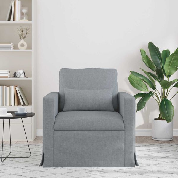 vidaXL Dīvāns Gai&scaron;i pelēks