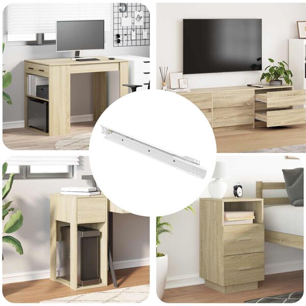 vidaXL Kastī&scaron;u sliede 12 pcs Balts 300 mm Tērauds