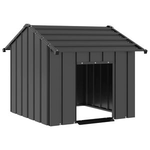 vidaXL Suņu māja ar jumtu 85x107x81 cm cinkots tērauds