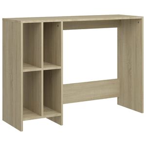 vidaXL rakstāmgalds, 102,5x35x75 cm, inženierijas koks, ozolkoka krāsa