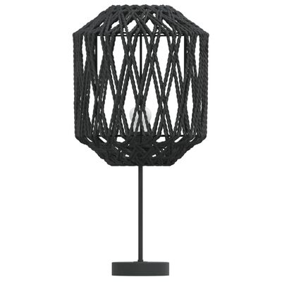 vidaXL lampas abažūrs, melns, Ø23x28 cm, dzelzs un papīrs