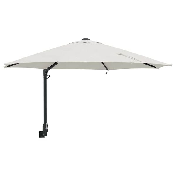vidaXL Dārza parasols Smilšu 248 x 248 x 148 cm Poliesters un tērauds