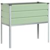vidaXL Puķu kaste Pastel zaļ&scaron; 100 x 45 x 90 cm Cinkots tērauds