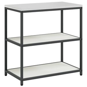 vidaXL Virtuves Uzglabā&scaron;ana ar plauktu Balts 90 x 50 x 92 cm Tērauds