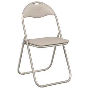 vidaXL Saliekamā krēsls 8 pcs Smil&scaron;u 48 x 43,5 x 81 cm Mākslīgā āda