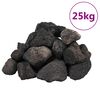 vidaXL vulkāniskie ieži, 25 kg, melni, 5-8 cm