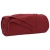 vidaXL Pledu segas 6 pcs Bordo sarkans 240 x 220 cm Flīss