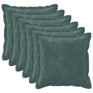 vidaXL Spilvenu pārvalks 6 gab. HOUTEN Jūras zila 30 x 30 cm