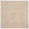 vidaXL Lauka paklājs Dabisks un balts 120 x 120 cm Džuta