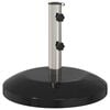vidaXL Parasol bāze 40-50 mm stienim 26.75 kg Melns for 40-50 mm Pole