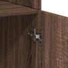 vidaXL skapis, brūna ozola, 70x42,5x225 cm, inženierijas koks