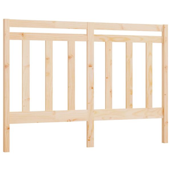 vidaXL gultas galvgalis, 126x4x100 cm, priedes masīvkoks