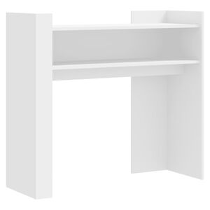 vidaXL konsoles galdiņ&scaron;, balts, 100x35x90 cm, inženierijas koks