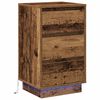 vidaXL Nakts skapītis Vecs koks 39 x 34,5 x 65 cm Inženierijas koks