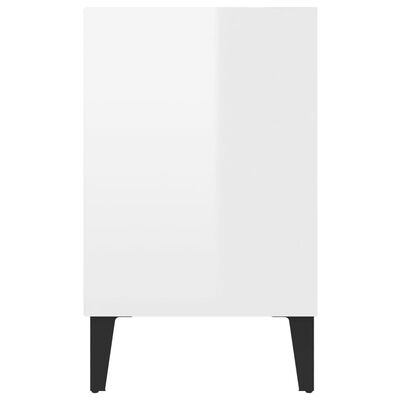 vidaXL TV skapītis, spīdīgi balts, 103,5x30x50 cm, skaidu plāksne