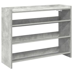 vidaXL apavu plaukts betona pelēks 80x25x62 cm inženierijas koks