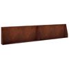vidaXL Aizturo&scaron;ā siena 2 gab. 100 x 12 x 30 cm Novecināts tērauds Rūsa