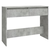 vidaXL konsoles galds, betona pelēks, 100x35x76,5 cm, skaidu plāksne