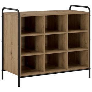 vidaXL Apavu skapis 85 x 39,5 x 75 cm Inženierijas koks Artisan Ozols