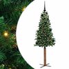 vidaXL Tievā Ziemassvētku Egle Zaļa 150 cm PVC un cietā priedes koks