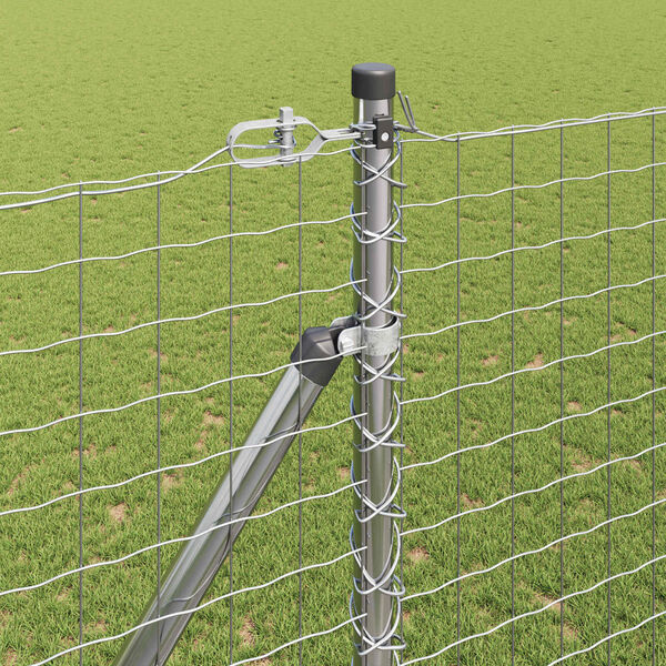 vidaXL Žoga āķis Cits 26 pcs Pelēka 3,2 x 3,2 x 170 cm Tērauds