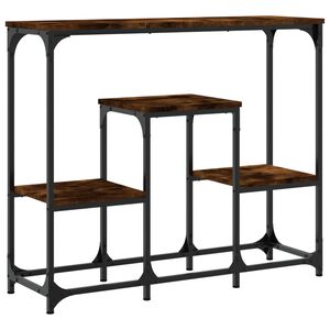 vidaXL konsoles galdiņ&scaron;, koka krāsa, 89,5x28x76 cm, inženierijas koks