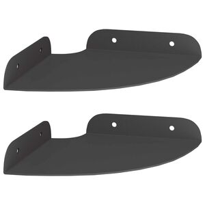 vidaXL Peldējo&scaron;ais plaukts ar plauktu 2 pcs Melns 15 x 15 x 2 cm