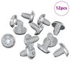 vidaXL Slēdzenes skrūves 12 pcs Sudraba M4 x 5 mm Dzelzs