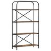 vidaXL Grāmatu plaukts 4 līmeņi 80 x 30 x 146 cm Inženierijas koks