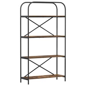 vidaXL Grāmatu plaukts 4 līmeņi 80 x 30 x 146 cm Inženierijas koks