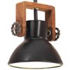 vidaXL griestu lampa, industriāls dizains, melna, 25 W, 19 cm, E27