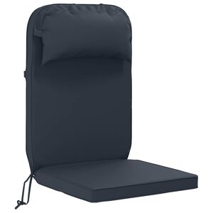 vidaXL Adirondack krēsla spilvens 100% poliesters Tum&scaron;i zils