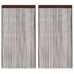 vidaXL bārk&scaron;u aizkari, 2 gab., 100x250 cm, brūni
