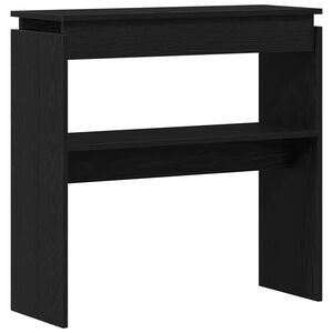 vidaXL Konsoles galds Melns ozolkoks 80 x 30 x 80 cm Inženierijas koks