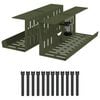 vidaXL Galda kabeļu organizators 2 gab. Olīvu zaļ&scaron; 35 x 12 x 13 cm